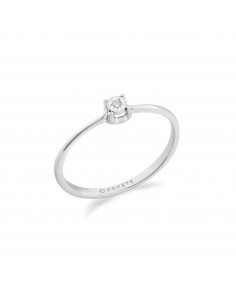 Anello Solitario Comete Diamante in Oro